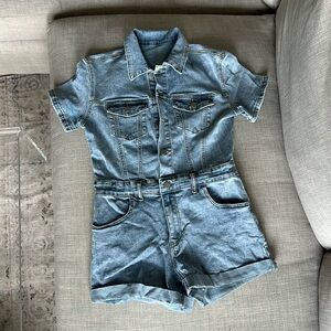 Denim romper